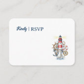 Nautical Ocean Beacon RSVP Informatiekaartje (Achterkant)