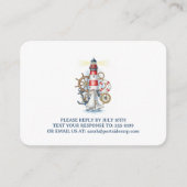 Nautical Ocean Beacon RSVP Informatiekaartje (Voorkant)