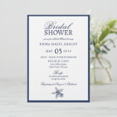 Nautical Oceanic marvy Bridal Shower Kaart (Staand voorkant)