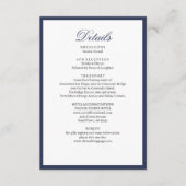 Nautical Oceanic marvy Wedding — Enclosure Informatiekaartje (Voorkant)