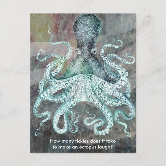 Nautical Octopus Briefkaart (Voorkant)