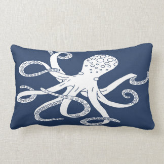Nautical Octopus Lumbar Pillow Kussen
