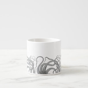 Nautical octopus tentacles  kraken steampun espresso kop