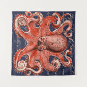 Nautical Octopus Wandkleed (Voorkant (horizontaal))
