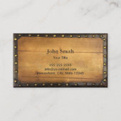 Nautical Old Anchor  Metal Framed Visitekaartje (Achterkant)