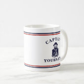 Nautical Old Scruff Captain Personalized Block Mok (Voorkant rechts)