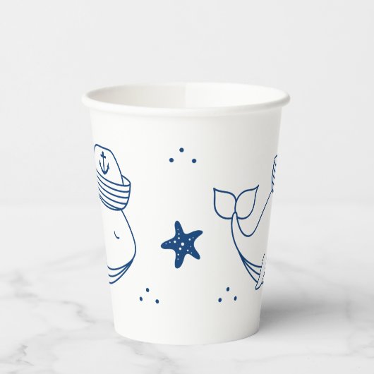 nautical party papieren bekers (Links)