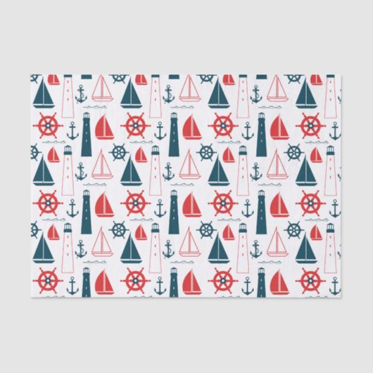 Nautical Patriot Tissuepapier (Voorkant)