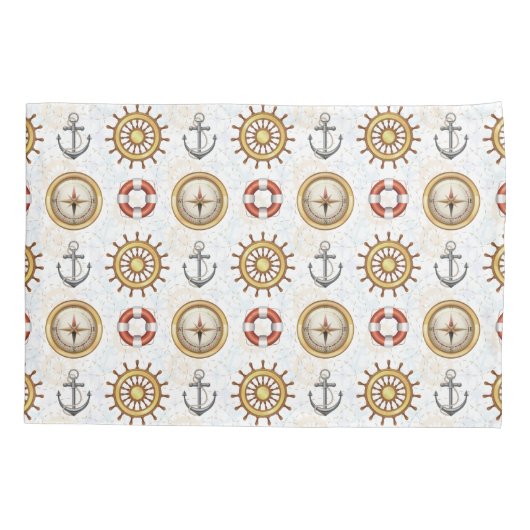 Nautical Pattern kussenslopen (Achterkant)