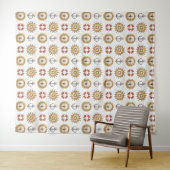 Nautical Pattern tapestries Wandkleed (In Situ (horizontaal))