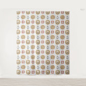 Nautical Pattern tapestries Wandkleed (Voorkant)