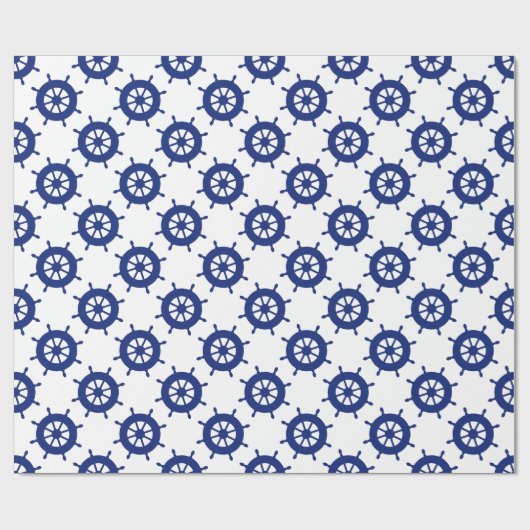 Nautical Pattern Wrapping Paper Cadeaupapier (Vlak)