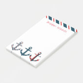 Nautical Patterned Anchors Post-it Notitieblok Post-it® Notes (Schuin)