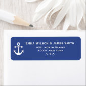 Nautical Personalised Return Address Labels (Insitu)