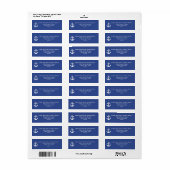 Nautical Personalised Return Address Labels (Full Sheet)