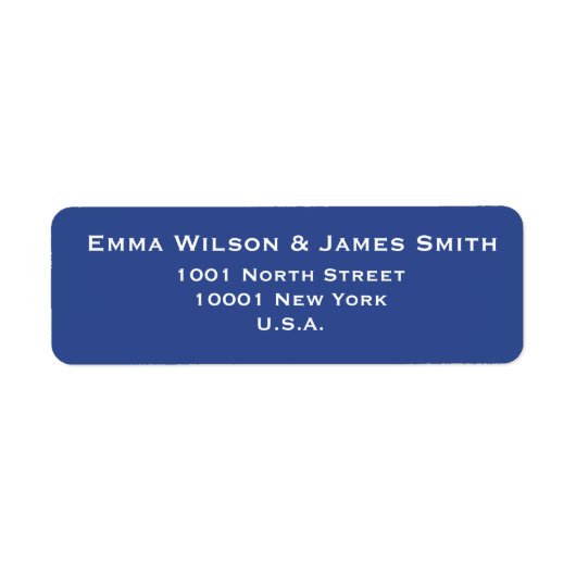 Nautical Personalised Return Address Labels (Voorkant)
