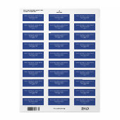 Nautical Personalised Return Address Labels (Full Sheet)