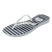 Nautical Personalized Blue Teenslippers (Schuin)