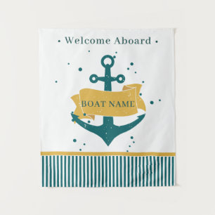 Nautical Personalized Boat Name Wandkleed