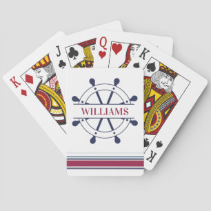 Nautical Personalized Pokerkaarten