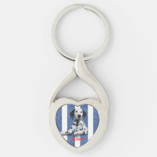 Nautical Pet Name & Photo Metal Sleutelhanger