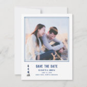 Nautical Photo Border Sla de datum op Save The Date (Voorkant)
