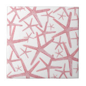 Nautical Pink Beach House Tegeltje (Voorkant)