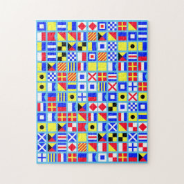 Nautical Pirate Flag Double Puzzle Legpuzzel