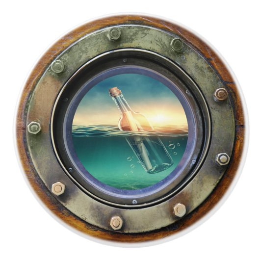 Nautical Porthole Drawer Knobs Keramische Knop (Voorkant)