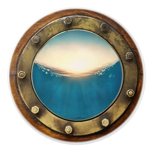 Nautical Porthole Drawer Knobs Keramische Knop (Voorkant)