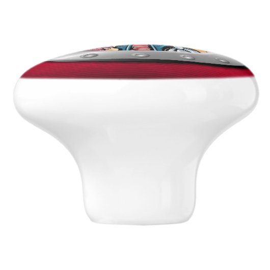 Nautical Porthole Drawer Knobs Keramische Knop (Zijkant)