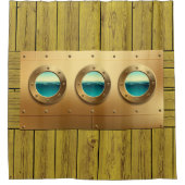 Nautical Porthole Shower Curtain Douchegordijn (Voorkant)