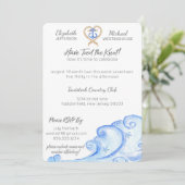 Nautical Post Mariage Party Invitation (Debout devant)