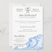 Nautical Post Mariage Party Invitation (Devant)