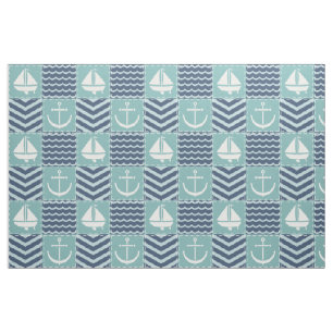 Nautical Quilt Fabric Stof