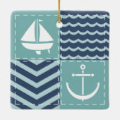 Nautical Quilt Ornament (Achterkant)