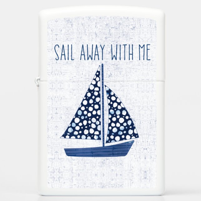 Nautical Quote | Loop weg met mij (Voorkant)