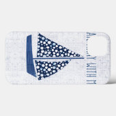 Nautical Quote | Loop weg met mij Case-Mate iPhone Case (Achterkant (horizontaal))