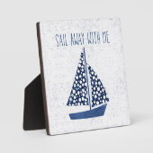 Nautical Quote | Loop weg met mij Fotoplaat (Voorkant)