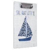 Nautical Quote | Loop weg met mij Klembord (Rechts)