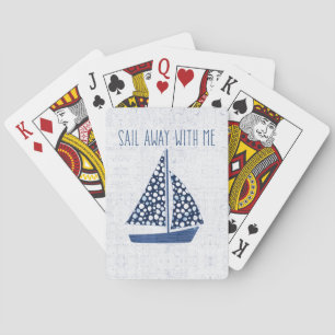 Nautical Quote Loop weg met mij Pokerkaarten