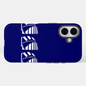 Nautical Racing Boats iPhone Case (Achterkant (horizontaal))