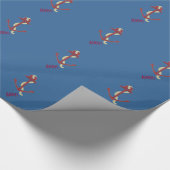 Nautical Red Anchor Cadeaupapier (Hoek)