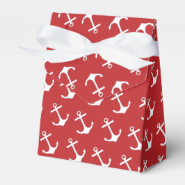 Nautical Red Anchor Cadebox Bedankdoosjes