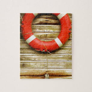 Nautical Red Life Ring Legpuzzel