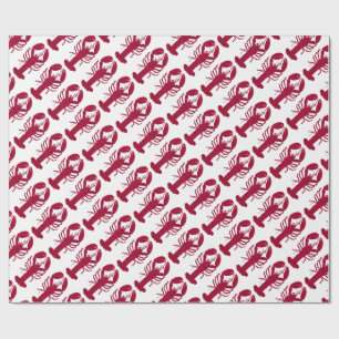 Nautical Red Lobster Cadeaupapier