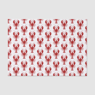 Nautical Red Lobster Marine Theme Tissuepapier
