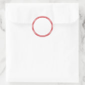 Nautical red white strepen blank food labels (Tas)