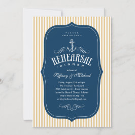 Nautical Rehearsal Dinner Invitations Kaart