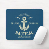 Nautical Retro Logo Muismat (Met muis)